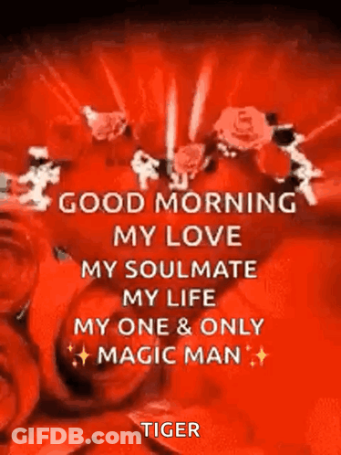 A Good Morning My Love My Soulmate My Life My One And Only Magic Man GIF