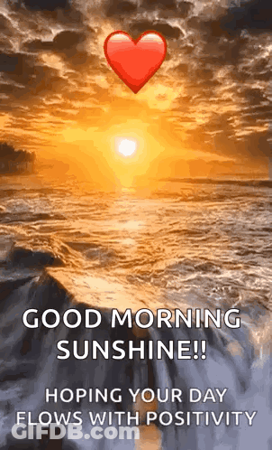 A Good Morning Sunshine !! Hoping Your Day Flows With Positivity . GIF