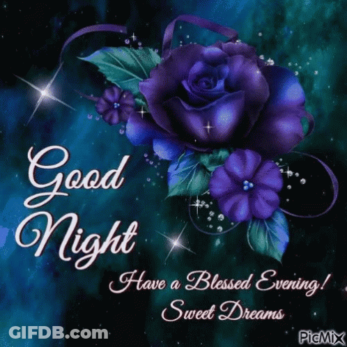 A Good Night Have A Blessed Evening ! Sweet Dreams GIF