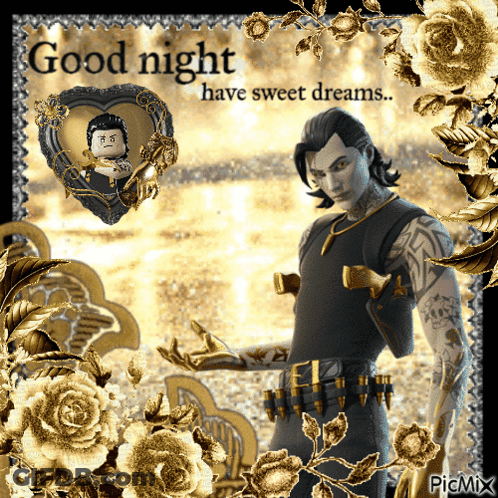 A Good Night Have Sweet Dreams Greeting Card GIF