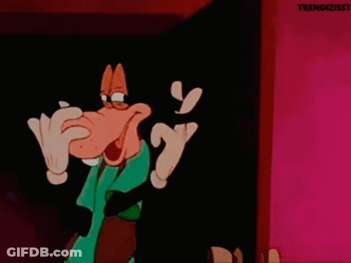 A Goofy Cartoon Character Is Making A Face And Giving The Middle Finger GIF