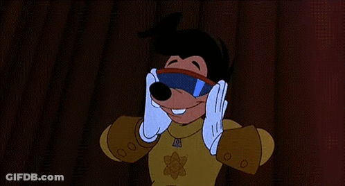 A Goofy Cartoon Character Is Wearing A Superhero Costume And Giving A Thumbs Up GIF