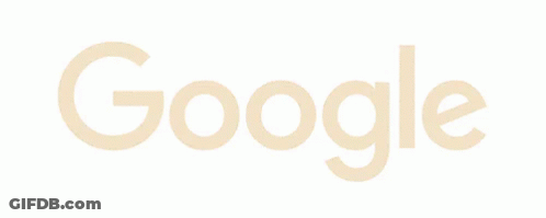A Google Logo With A Rainbow Of Colors On A White Background GIF