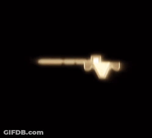 A Grand Theft Auto 5 Logo Is Lit Up In The Dark GIF