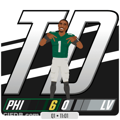 A Graphic Of A Football Player With The Number 1 On His Jersey GIF