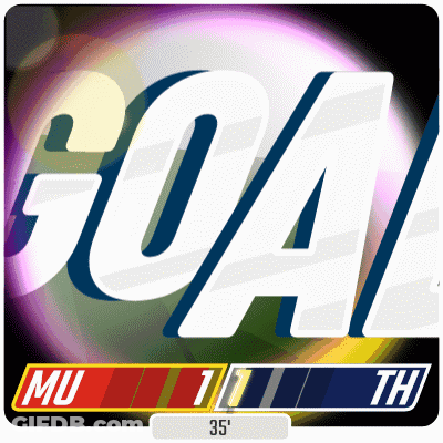 A Graphic That Says Goal Mu 1 Th 35 On It GIF