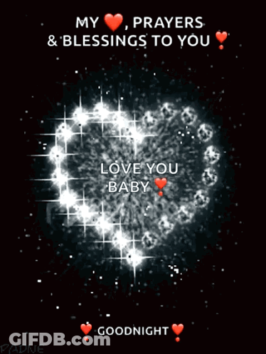 A Graphic That Says " My Prayers & Blessings To You " GIF