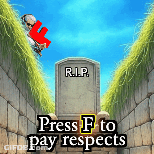 A Gravestone With R.i.p. On It GIF