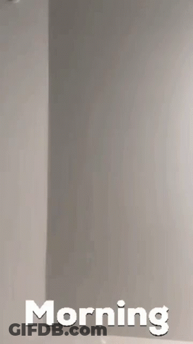A Gray Background With The Word Morning In White Letters GIF