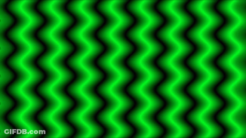 A Green And Black Wave Pattern On A Black Background GIF