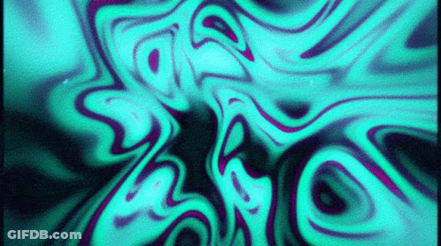 A Green And Purple Abstract Background With A Swirling Pattern . GIF