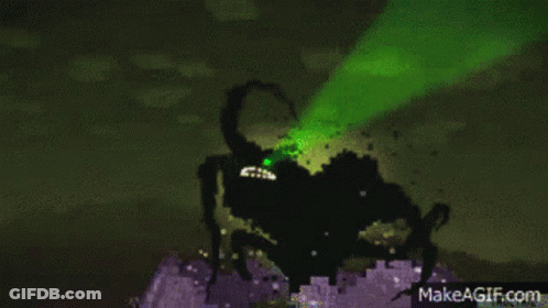 A Green And Purple Background With The Words Makeagif.com GIF