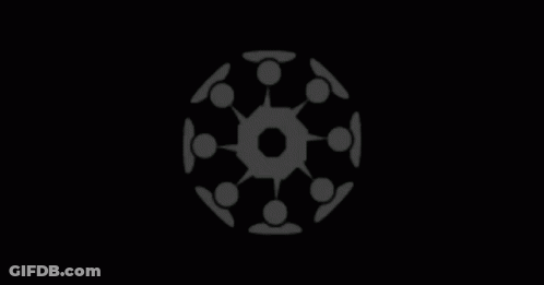 Green And White Sphere With Hole In Middle GIF