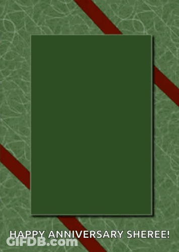A Green Anniversary Card Wishing You Serenity & Joy On Your Sobriety Birthday GIF