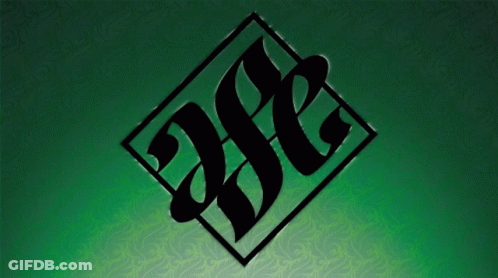A Green Background With A Black Logo That Says A.f.c. GIF