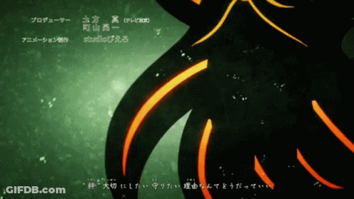 A Green Background With Orange Lines And Chinese Writing On It GIF