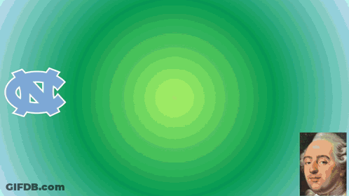 A Green Background With The Letters Unc And Nc GIF