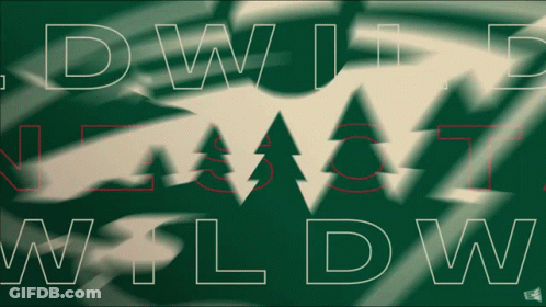 A Green Background With White Letters That Say Wild GIF