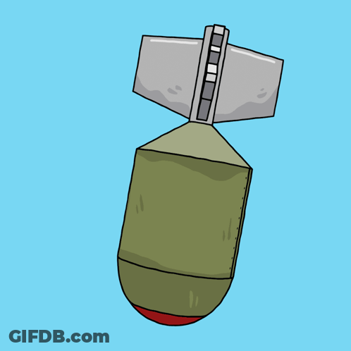 A Green Bomb With A Radioactive Symbol On It GIF