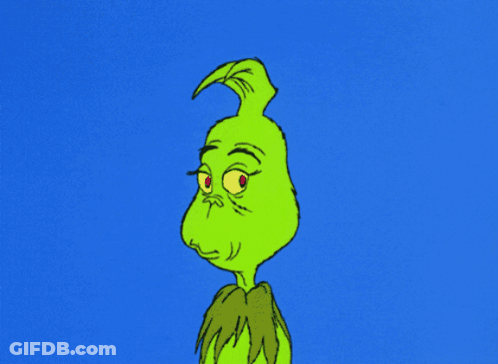 A Green Cartoon Character With A Blue Background GIF