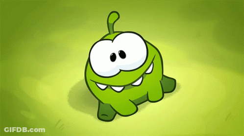 A Green Cartoon Character With A Long Tail Is Smiling On A Green Background GIF