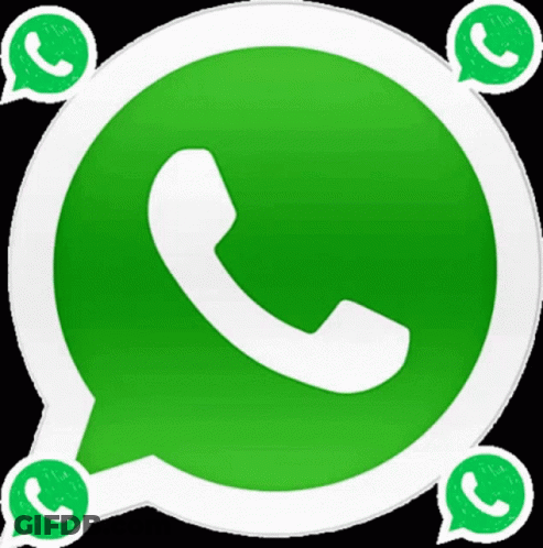 A Green Circle With A White Phone Icon Inside GIF