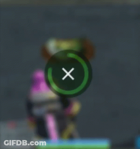 A Green Circle With A White X In It GIF