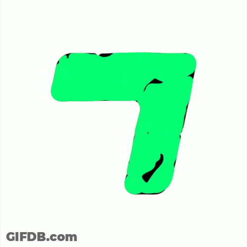 A Green Letter L Is Against A White Background GIF