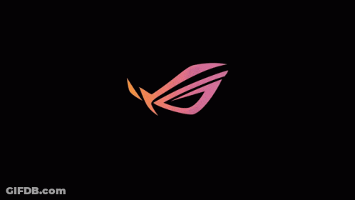 A Green Logo On A Black Background That Looks Like A Bird GIF