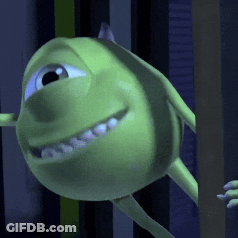 A Green Monster From The Movie Monsters Inc GIF