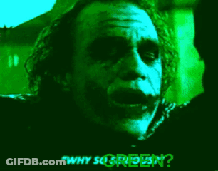 A Green Screen With A Leprechaun And The Words " Why Screen ? " GIF