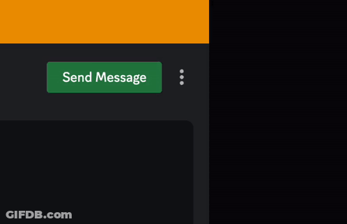 A Green Send Message Button Next To A Red Remove Friend Button On A Black Background GIF