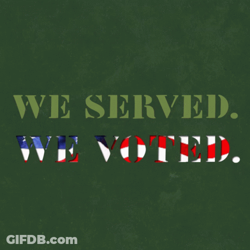 A Green Sign That Says " Ewii We Served " GIF