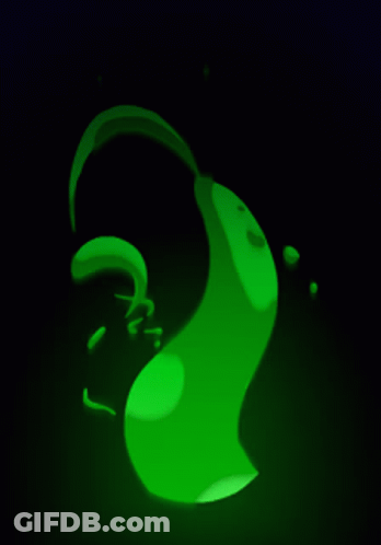 A Green Smoke Coming Out Of A Hole In The Ground GIF