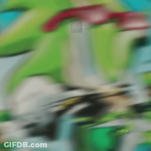 Green Sonic The Hedgehog Eating GIF