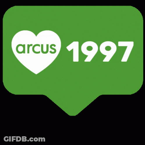 Green Speech Bubble With Heart And 1997 GIF