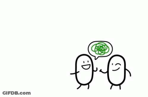 A Green Speech Bubble With The Words Good Idea Written Inside GIF