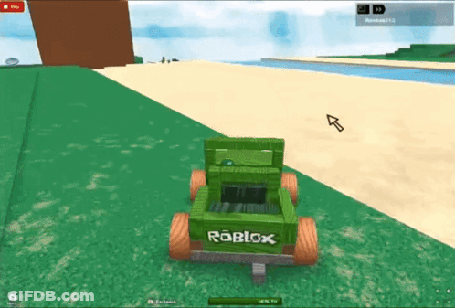Green Roblox Toy Car GIF