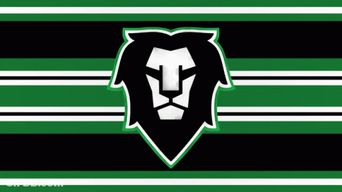 A Green , White , And Black Striped Background With A Diagonal Line . GIF