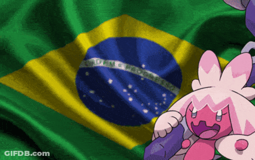 A Green Yellow And Blue Flag With A Circle In The Middle GIF