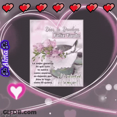 A Greeting Card That Says Dios Te Bendiga Feliz Tarde GIF