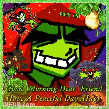 A Greeting Card That Says Good Morning Dear Friend GIF