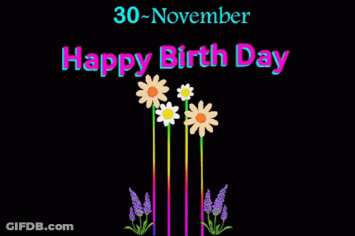 A Greeting Card That Says Happy Birth Day On It GIF