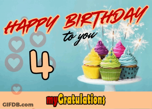 A Greeting Card That Says Happy Birthday To You GIF