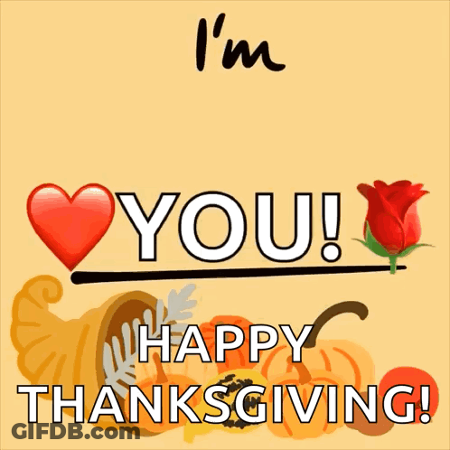 Thankful Thanksgiving Greeting Card GIF