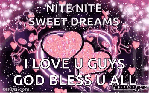 A Greeting Card That Says Nite Nite Sweet Dreams GIF