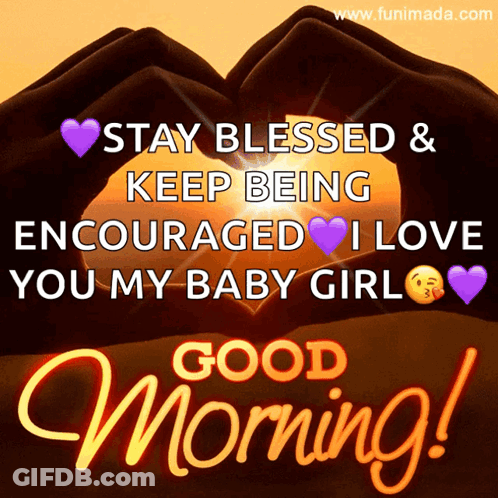 A Greeting Card That Says " Stay Blessed And Keep Being Encouraged " GIF