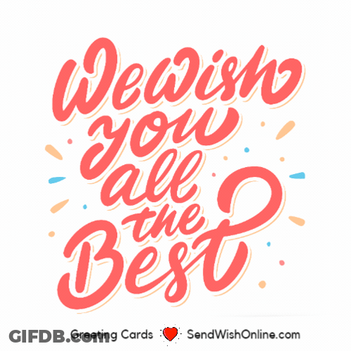 Greeting Card Wishing You All The Best GIF
