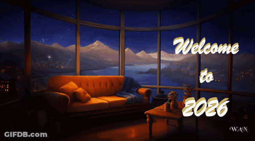 A Greeting Card Wishing You Peace Love And Prosperity For 2026 GIF