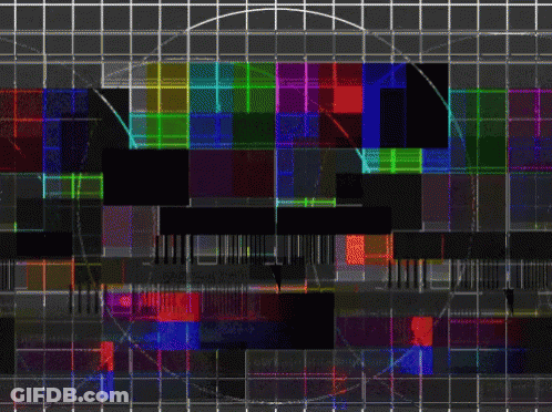A Grid Of Squares With A Circle In The Middle And A Rainbow Of Colors GIF